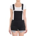 thumbnail image 4 of Niobe Clothing Womens Junior Distressed Denim Shortalls, 4 of 4
