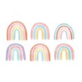 thumbnail image 4 of Pared De Arco Iris, Decoración De Pared De Flores De Arco Iris, Calcomanías Autoadhesivas Para Decoración De Jardín De Infantes En Casa Sweethay HA043541-03, 4 of 6