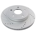 thumbnail image 2 of Geelife Drilled Slotted Front Coated Brake Rotor for Chrysler, 2 of 9