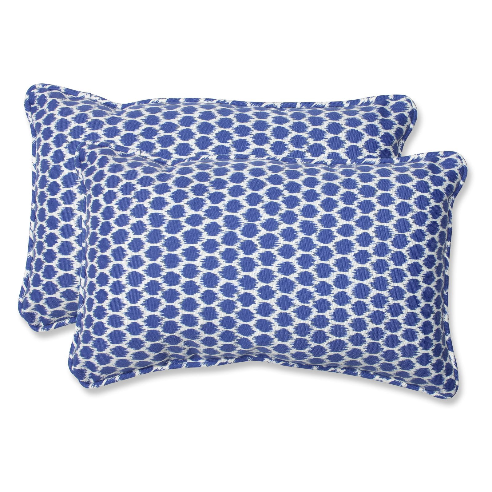 Pillow Perfect Outdoor/ Indoor Seeing Spots Navy Oversized Rectangular