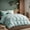 Green, variant on KAKABELL Luxury Goose Feather & Down Comforter Queen Size, 3D-Baffle Box Design, 100% Cotton Cover, Equipped with 8 Corner Tabs, 5-Star Hotel Quality Bedding 90" x 90"