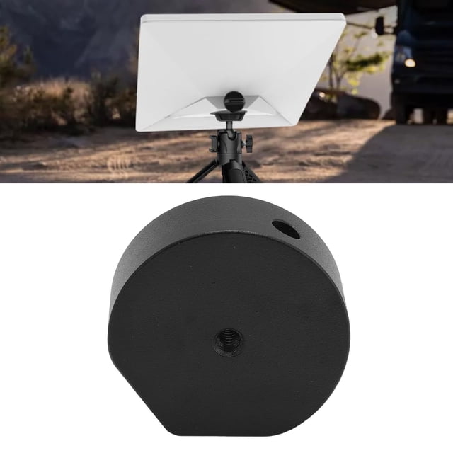 Satellite Tripod Adapter, 1/4 Inch Thread Satellite Dish Clamp Adapter Weather Proof Universal for Camping