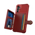 thumbnail image 3 of Allytechgroup Rugged Case for Samsung Galaxy A36 5G Support Magnetic Car Mount, Premium PU Leather Flip Card Cash Holder Pocket Shockproof Anti-Fall Back Case for Samsung Galaxy A36 5G, Red, 3 of 7