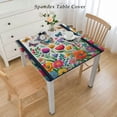 thumbnail image 2 of nygtbtfer s Spring Summer Table Cover Watercolor Tulip Tablecloth Plastic Tablecloth for Easter, Dining Kitchen Room Picnic Camping Party Holiday Decor,Elastic Edge White, 2 of 7