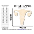 thumbnail image 2 of Unfinished Wood Uterus Shape 8" / 1/8", 2 of 3