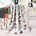 thumbnail image 2 of Ballet Dancer Princess Pattern Blanket,Comfortable Soft Flannel Throw Blanket,All Season,Warm Lightweight Blankets for Sofa Bed Couch Living Room Chair,40"x50", 2 of 4