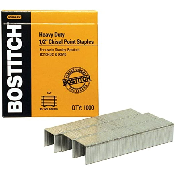 Grapas Uso Pesado 1,000 Piezas Largo 1/2 BOSTITCH SB351/2-1M