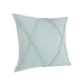 thumbnail image 5 of Ox Bay Sara Set of 2 Shag Diamond 18" x 18" Palladian Blue Cotton Adult Decorative Throw Pillow Covers, 5 of 12