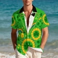 thumbnail image 4 of Ceisia St. Patrick's Day Men's Unisex Hawaiian Shirt | Summer Beach Casual Short Sleeve Button Down Gift Printed Top, 4 of 9