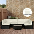 thumbnail image 2 of Outsunny 14Pcs Outdoor Cushion Covers, Patio Cushion Covers, Cream White, 2 of 10