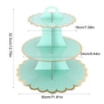thumbnail image 3 of Leodye 1PCS 3-Tier Multicolor Cupcake Stand, Tiered Display Structure, Hold Desserts, Decor for Birthday and Shower Parties -12.79*11.81in, 3 of 6