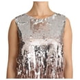 thumbnail image 3 of Dolce  Gabbana Golden Pink Sequined Fringe Tank Top, 3 of 6