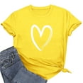 thumbnail image 6 of Hurxie Womens Summer Tops Trendy Ruched Cap Short Sleeve Tshirts Shirts Crew Neck T Shirts Fashion Yellow L, 6 of 6