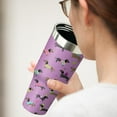 thumbnail image 4 of 30 oz Dachshund Tumbler with Handle and Flip Straw, Dog Stainless Steel Insulated Cup with Lid and Straw, Travel Coffee Mug Water Bottle,Christmas Birthday Mothers Day Gifts for Women Animal Lovers, 4 of 5