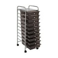 thumbnail image 3 of Seville Classics 10Drawer Organizer Cart, Black, 3 of 14