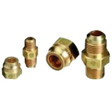 Flare Fitting Connection - Brass SAE Flare Tubing Connections, Adapter, 500 PSIG, CGA-295 to 1/4 in NPT(M)