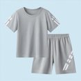 thumbnail image 3 of HCNTES Boys Outfit Sets Casual Cotton Short Sleeve Summer Sport Clothing Set, 3 of 5