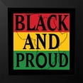 thumbnail image 2 of Prime, Marcus 15x15 Black Modern Framed Museum Art Print Titled - Black and Proud 1, 2 of 5