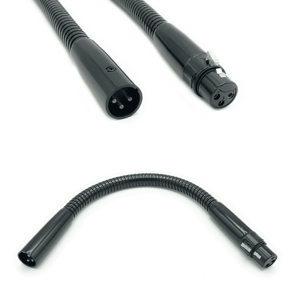 12" Flexible XLR Male to Female Microphone Gooseneck Arm Podium Mic