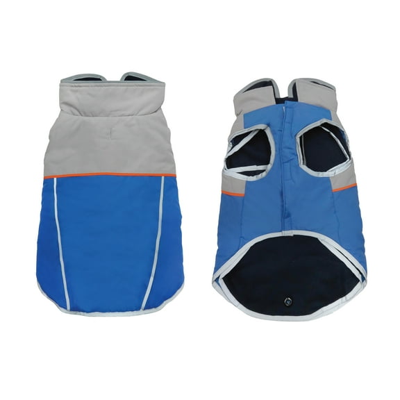 Best Furry Friends Layered Coat for Dogs or Cats, Blue, Medium