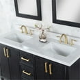 thumbnail image 3 of Weiser 60" Double Bathroom Vanity in Black Oak with Aosta White Composite Stone Countertop with Mirror, 3 of 8