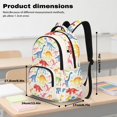 thumbnail image 7 of DISNIMO Dinosaur Print 17 Inch Kids School Backpack, Sturdy Lightweight Bookbag with Adjustable Padded Straps for Boys Girls, Ideal for Daily School Travel Use, 7 of 7