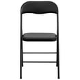 Flash Furniture 5 Piece Black Folding Card Table and Chair Set