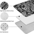 thumbnail image 5 of Black Paisley Pattern Bathroom Rugs Sets 3 Piece,Toilet Cover Set,Absorbent Non Slip Bathroom Mats Sets with U-Shaped Contour Rug Toilet Rug Set, 5 of 5
