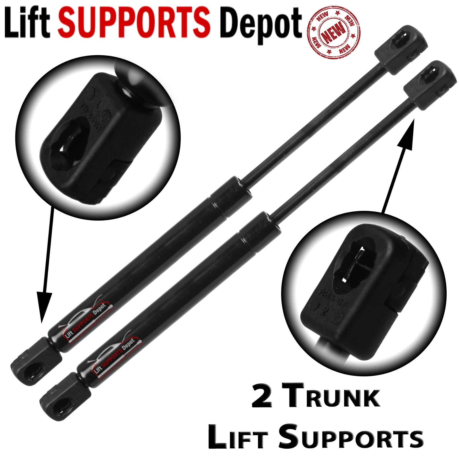 Qty 2 PM3250 Lift Supports Depot Rear Trunk Lift Cylinders Walmart