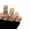 Champagne color, variant on Reusable Handmade Acrylic Press-on Nails - Champagne-colored Crystal Stone Wearable Nail Art