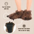 thumbnail image 5 of LazyOne Animal Paw Slippers for Adults and Kids, Cozy, Soft, Fun, Costume, Sasquatch (Bigfoot, Large), 5 of 7