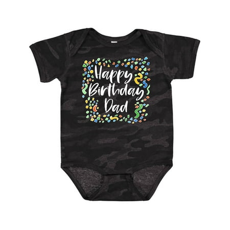 

Inktastic Happy Birthday Dad Gift Baby Boy or Baby Girl Bodysuit