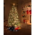 thumbnail image 5 of Black Pumpkins Fall Christmas Tree Skirt 36 Inches Large Christmas Skirt Tree, Maple Leaf Botanical Thanksgiving Tree Skirt Christmas Decorations for Fireplace Party Holidays Indoor Outdoor, 5 of 7