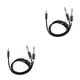 thumbnail image 2 of Methold Cable de audio Dual RCA giratorio Doble enchufe chapado en oro Red tejida de algodón Diseño conveniente Cable adaptador fácil de aplicar Type1 NO1, 2 of 5