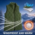 thumbnail image 5 of Women's Warm Mid-Length Puffer Vests,Full Zip Sleeveless Hooded Casual Layering Winter Outerwear Jacket with Side Pocket, 5 of 7