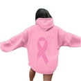 thumbnail image 4 of Karight Pink Ribbon - Breast Cancer Awareness Unisex Hoodie Sweatshirt, 4 of 5