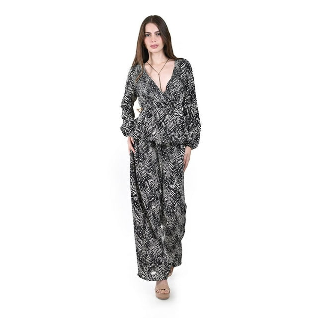Conjunto estampado Roman Fashion Juvenil, 4348 (Negro) negro M