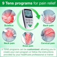 thumbnail image 3 of TESMED Fit 5.4: Unidad TENS, EMS, Estimulador Muscular y Masajeador Muscular (3 en 1), 22 Programas, 6 Personalizables, Ideal para Alivio del Dolor y Estimulación Muscular, 4 Electrodos, 3 of 5