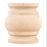 2-3/4" X 1-3/8" X 3" Half Round Spool for Use With 2" Moulding Species: Al