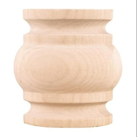 2-3/4" X 1-3/8" X 3" Half Round Spool for Use With 2" Moulding Species: Al