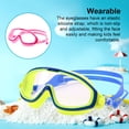 thumbnail image 4 of Toystoory Gafas de natación para niños Correa de vista amplia Gafas para niños Unisex Kayak Gafas portátiles para exteriores con tapones para Deportes acuáticos Rosado, 4 of 6