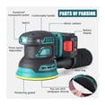 thumbnail image 2 of 125MM Cordless Random Orbital Brushless Electric Sander Professional Polishing Machine With 1 Sandpaper ,Wide Use, 2 of 4