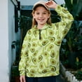 thumbnail image 2 of Chririnla Avocados Pattern Oversize Tunic Tops for Girls Plus Size Kids Blouse Shirt Half Zip Sweatshirt Pullover Sweatshirts Loose Comfy Casual Size 11-12, 2 of 7