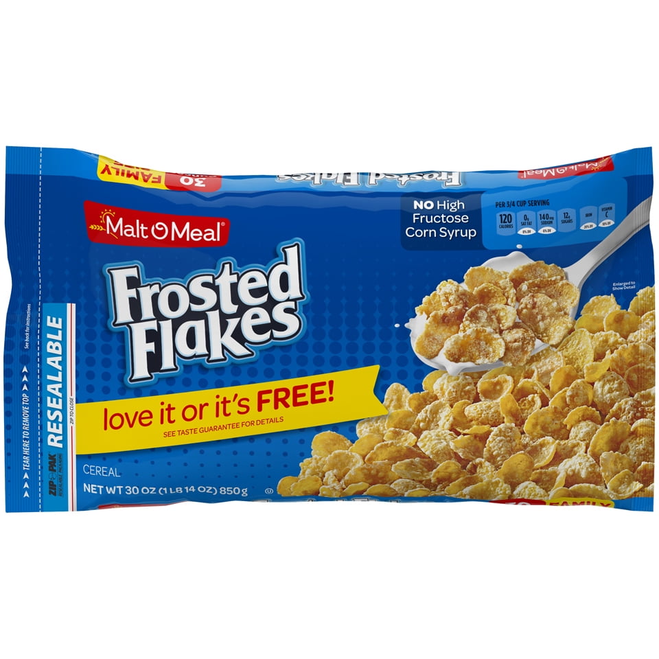 MaltOMeal Frosted Flakes Cereal, 30 oz Box