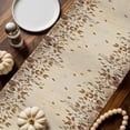 thumbnail image 2 of White Pumpkin Table Runner, Autumn Thanksgiving Kitchen Dining Table Decoration for Home Party Decor 13x36 Inches, 2 of 9