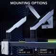 thumbnail image 3 of Mount-It! Heavy-Duty Single Computer Monitor Arm for Ultrawide Curved Screens Up To 49", Gaming Monitor, RGB Lights, USB, 3 of 10