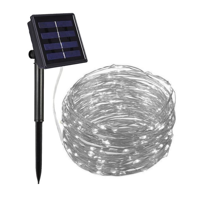 Yuarrent LED de energía solar, resistente al agua, para exteriores, jardín, cadena de luces, festival de Navidad, celebración, Iluminación y accesorios No.2 Yuarrent HA025366-02