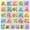 Colorful, variant on jejeloiu Personalized Monogram W 7pcs Bedding Comforter Set For Boys,Green Plant Monstera Leaf Queen Bedding Sets For Kids,Light Gray Reversible