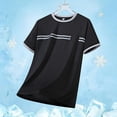 thumbnail image 5 of Luvrsol Mens Shirts Heavyweight Solid Crew Neck Basic Tee Breathable Cotton Blend Work Shirts XS-3XL, 5 of 5