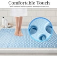thumbnail image 6 of Extra Large Shower Mat Non Slip,47 * 31 Inch Bathtub Mat for Shower with Big Suction Cups,Oversized Anti Slip Bath/Shower Mats for Inside Outside Shower,Perfect for Elderly, Blue, 6 of 16